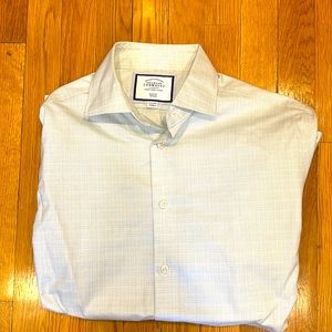 Charles Tyrwhitt Slim Fit Non-iron button down shirt. 15 1/2; 34”